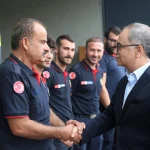 Kocaelili itfaiyecilere Büyükşehir'den moral ziyareti
