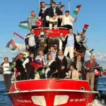 Bursa Mudanya sahilinden 'Sumud Filosu'na destek